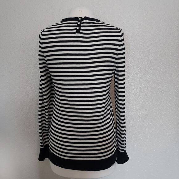 Talbots Black & White Wool Blend Size M - Picture 8 of 12